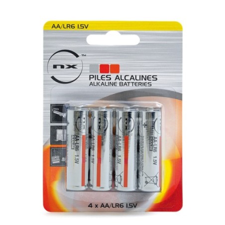 Blister 4 piles LR06/AA alcaline 1.5V