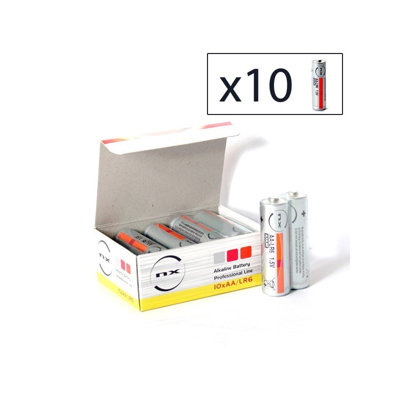 Boîte 10 piles alcalines LR06/AA 1.5V