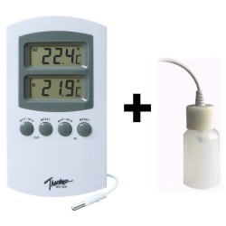 Thermomètre numérique intérieur/extérieur avec sonde filaire hygromètre